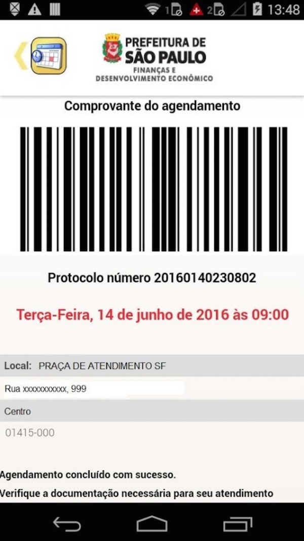 APP da Secretaria de Finanças e Desenvolvimento Econômico permite agendar atendimento pelo celular. (divulgação)