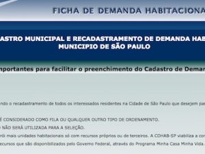 COHAB Demanda Habitacional