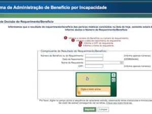 INSS resultado de Perícia