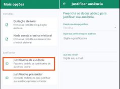 Justificativa eleitoral pelo eTítulo